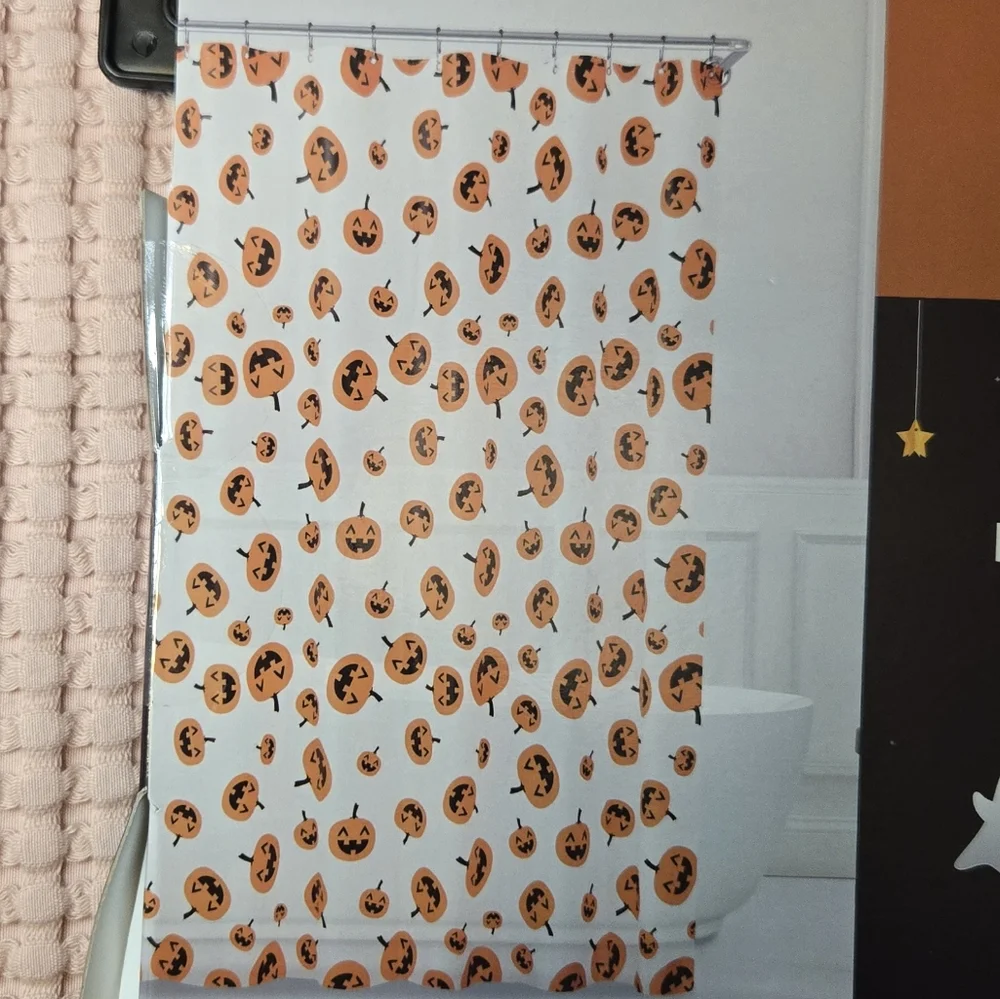 Halloween Pumpkin Shower Curtain